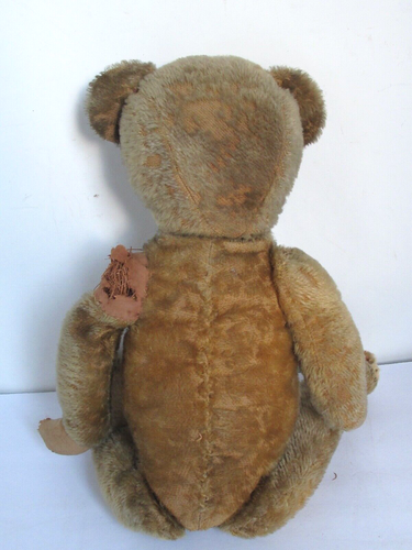 Antique Large Mohair Teddy Bear Black Shoe Button Eyes 20" tall as is - Picture 9 of 13