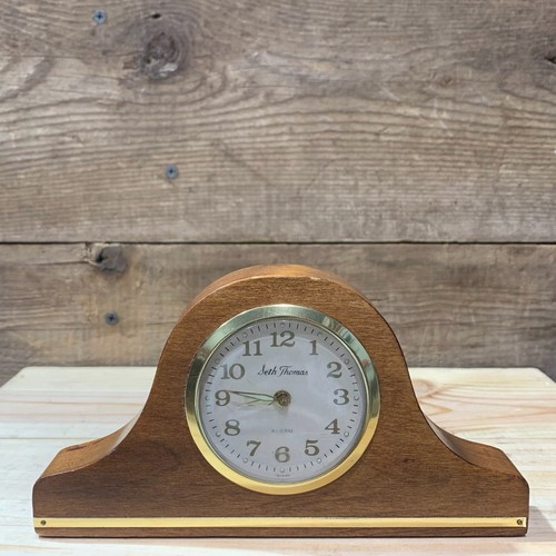 Seth Thomas, Mini Mantel Alarm Clock, Model 0643-000, T & W - 第 1/5 張圖片