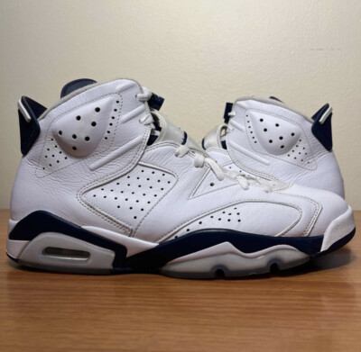 Nike Air Jordan 6 VI Retro Midnight Navy 2022 White Size 11 Sneakers CT8529-141
