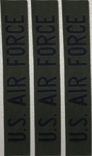 3 USAF United States Air Force patches
