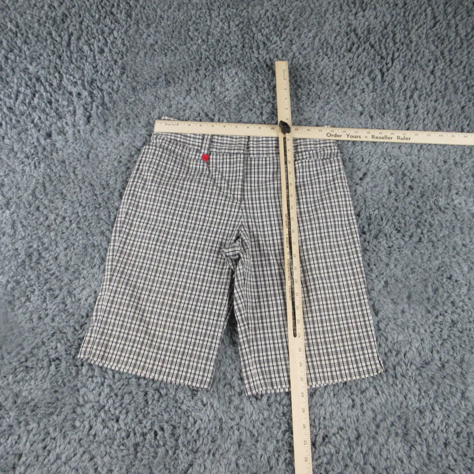 Шорты женские Sport Haley 6 черные белые клетчатые бермудские 30x11* - Изображение 3 из 4