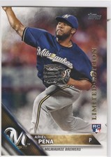 2016 Topps Limited Edition #430 Ariel Pena Milwaukee Brewers RC Rookie