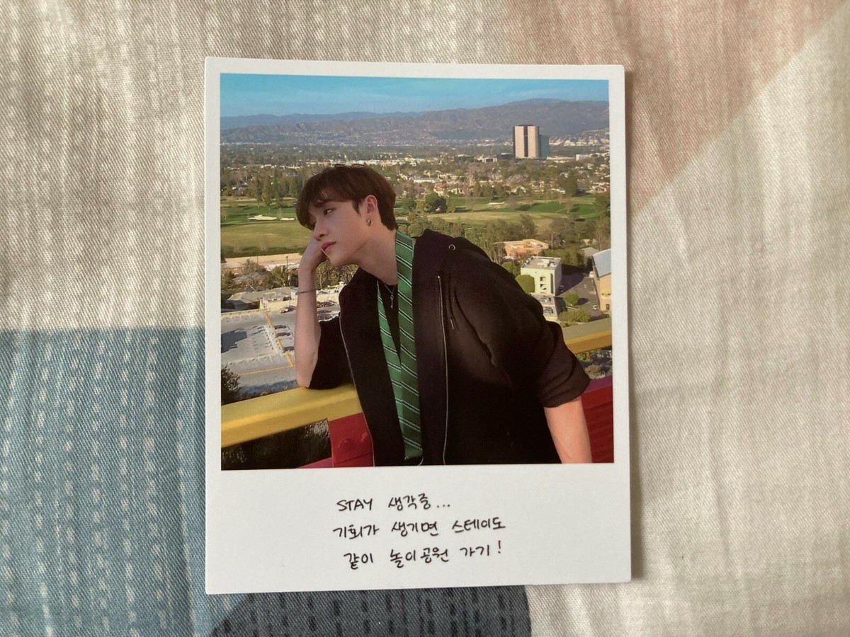 STRAY KIDS GO LIVE PREORDER POLAROID PHOTOCARD felix Hyunjin