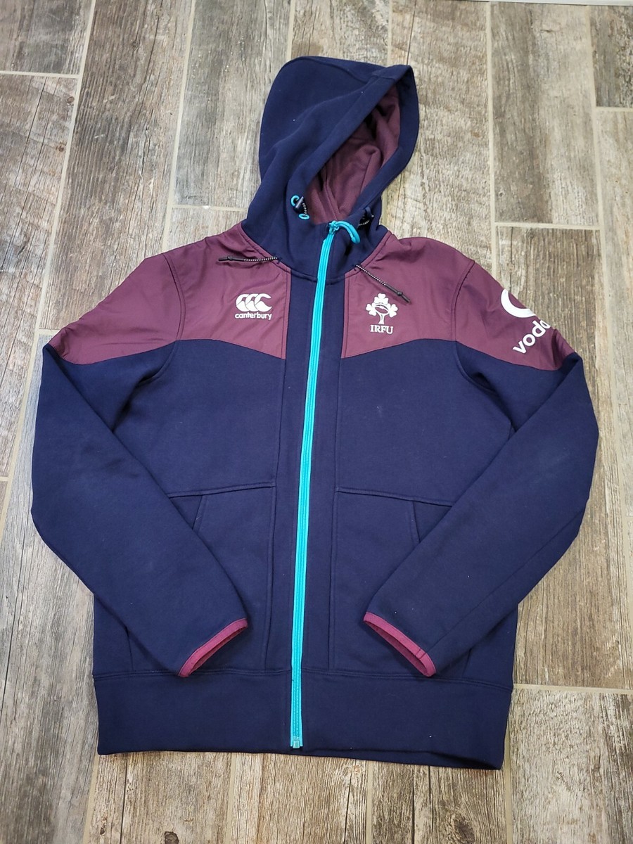 Mens CANTERBURY x IRFU Irish Rugby Full Zip Hooded Sweatshirt Small | eBay