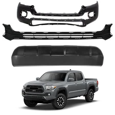 Front Bumper Cover Kit For 2016-2023 Toyota Tacoma Primed With Bumper Valance