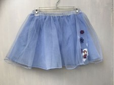 Disney Frozen II Elsa Blue Glitter Tutu Costume Skirt w/Shorts Size LG/G 10/12