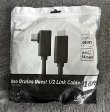 FIBER OPTIC Type-C-C Link Cable for Oculus Quest 1 & 2 VR 16ft NEW SEALED