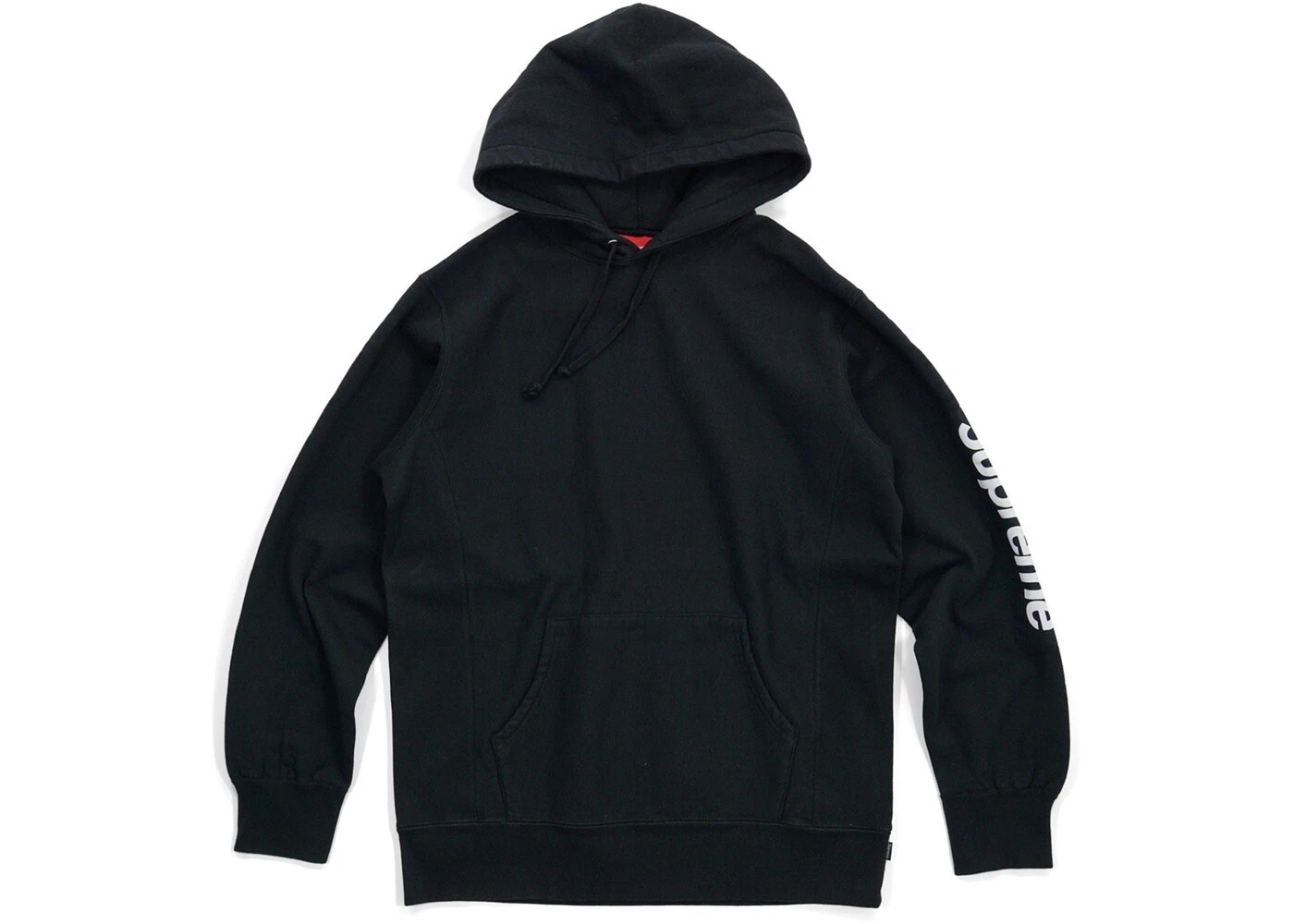 Pull à capuche authentique Supreme Street Hype Patch veste noir moyen