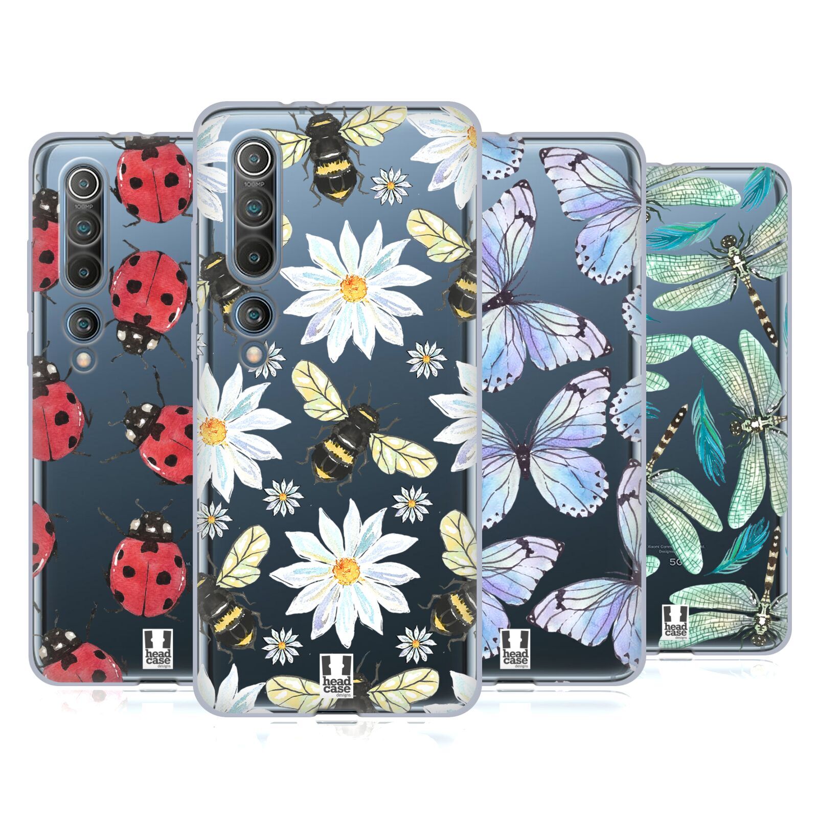 HEAD CASE DESIGNS WATERCOLOUR INSECTS SOFT GEL CASE FOR XIAOMI REDMI PHONES