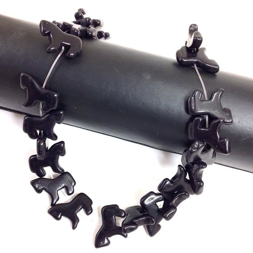 Howlite Zuni Horse Bead Magnesite Turquoise Loose Beads 24pcs Horse Pendant 15" - Picture 15 of 94