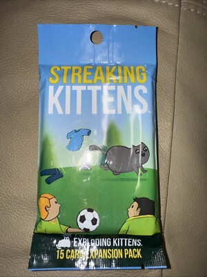 Streaking Kittens 15 Card Second Expansion Pack Exploding Kittens New Sealed