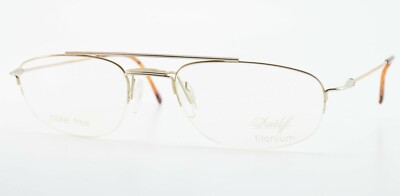 Davidoff Glasses Frame Fmg 9386-009 50-19 443 7/12ft Titanium Doppelbrücke