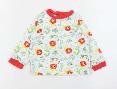 George Jungen weißes Baumwollmischung T-Shirt Größe 9-12 Monate