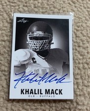 Khalil Mack 2014 Leaf 1960 Rookie Signatures Autograph AUTO RC BUFFALO CHARGERS