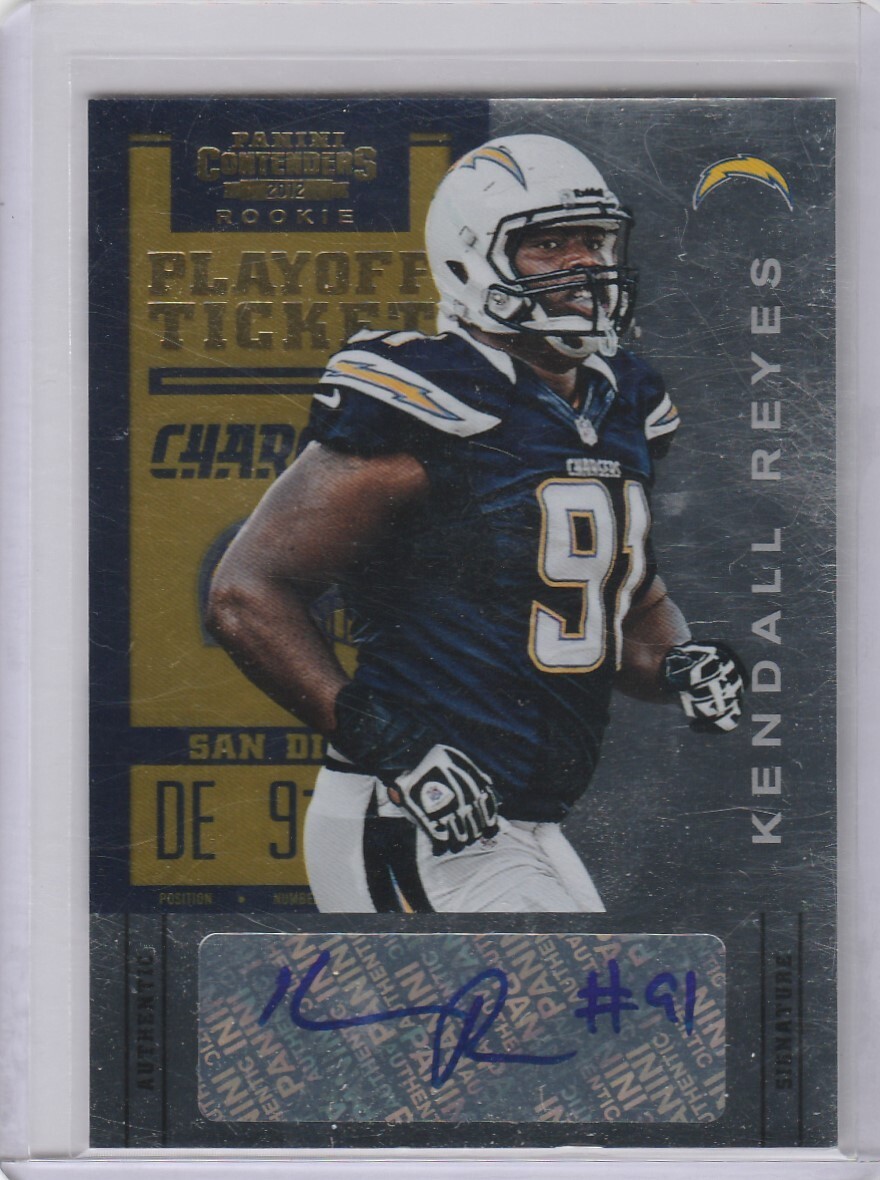 Kendall Reyes Panini Contenders #152 Playoff Ticket-Autograph