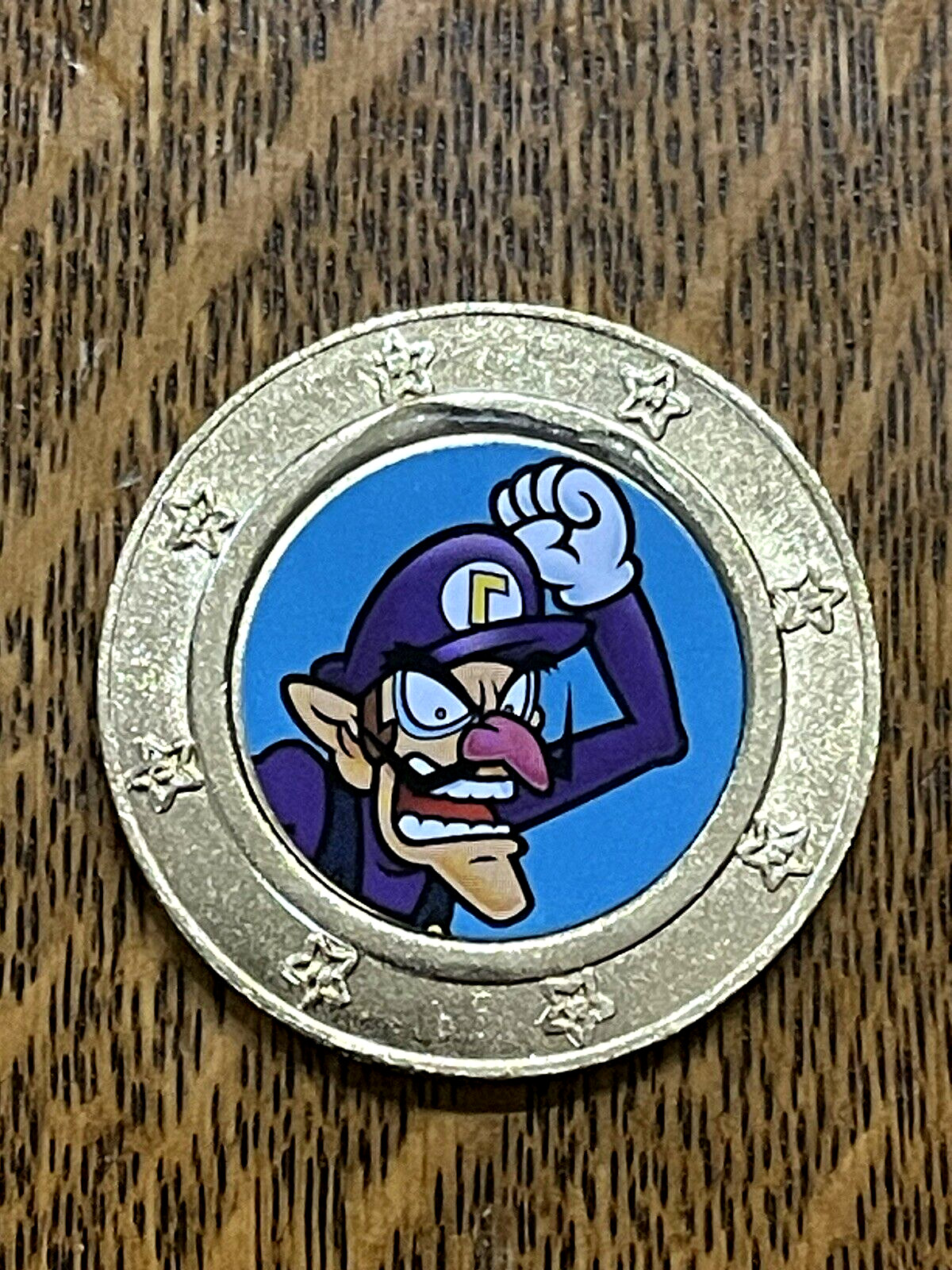 Frankford Wonder Ball Super Mario Coins Waluigi Gold Coin - Pre Owned
