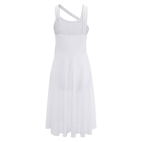 Kinder Mädchen Tanzbekleidung Lyrisch Kleid Leistung Rock Ärmellos Bodysuit DE - Bild 83 von 102