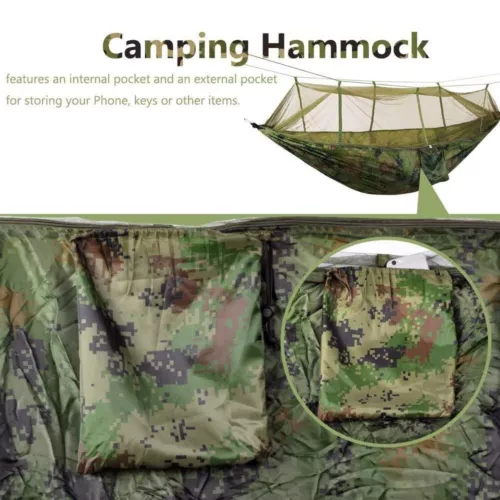 Portable Double 2 Person Camping Hammock Tent with Mosquito Net / Rain Fly Tarp - Picture 6 of 34