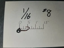 50 1/16oz Ball Head Jigs Bronze Sickle Hooks #8 #6 #4  #2  #1 1/0 2/0 3/0