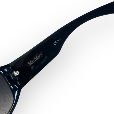 MaxMara Sunglasses MM LINDA 8079O Shiny Black Gradient Smoke 