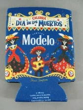 MODELO DIA DE LOS MUERTOS DOTD BEER CAN BOTTLE KOOZIE COOZIE COZY INSULATOR NEW