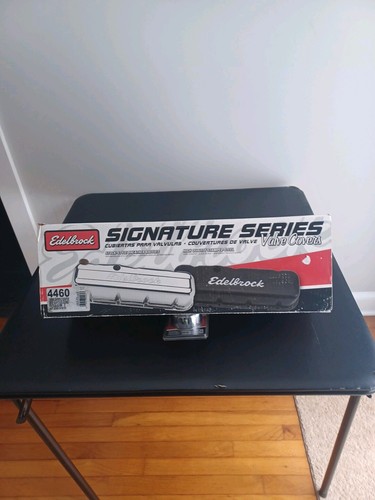 Edelbrock 4460 Signature Series Chrome Valve Cover Set, Oil Fill ,breather Set - Picture 10 of 10