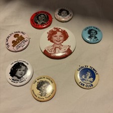 Shirley Temple iDEAL World s Darling Original Genuine Doll Pin Buttons Lot 8