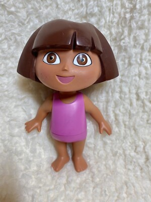 Dora the Explorer Doll. Hard Plastic, Bath Toy, 2002, 8 in
