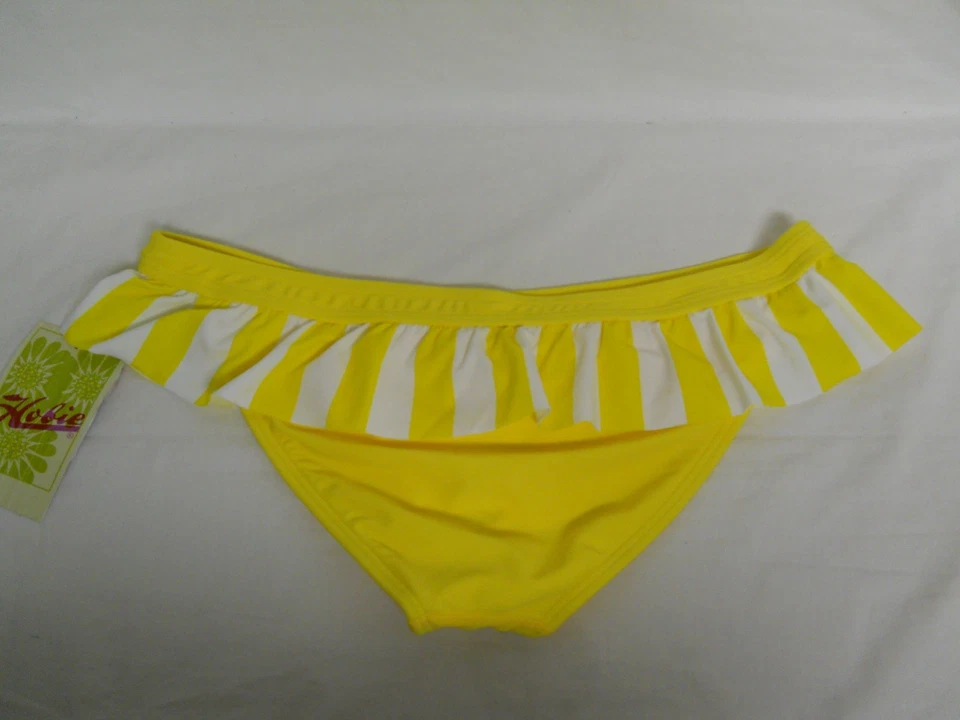 Hobie Nuevo Mujer Amarillo Blanco Rayas Coqueteo Falda Bikini Parte Inferior XL Traje de Baño Foto 4 de 4