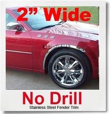 For 04-10 Chrysler 300300c Chrome Fender Trim Long For 04-10 Chrysler 300300c Chrome Fender Trim Long