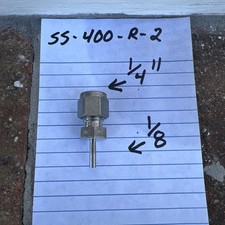 Swagelok SS-400-R-2 1/4 - 1/8" Stainless Steel Fitting Reducer