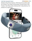 Wireless Dog Fence System, GPS Dog Fence Collar with 2K Camera, Live Video & Rec
