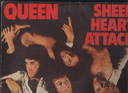 QUEEN - Sheer Heart Attack - ELEKTRA 70s rock LP + insert