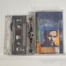 Jackson Browne World In Motion Cassette 1989 Elektra Asylum Columbia House