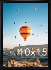 JCJMY 10x15 Picture Frame Black for Wall Hanging, Wall Mounting Horizontally ...