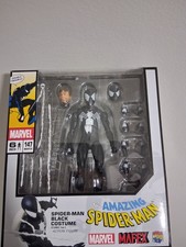 NEW Authentic Medicom Toy MAFEX Marvel Spider-Man Black Costume Symbiote No. 147