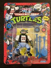 Classic Rocker Leo Rock'n Rollin' TMNT 1991 Playmates MOSC SEALED New Figure