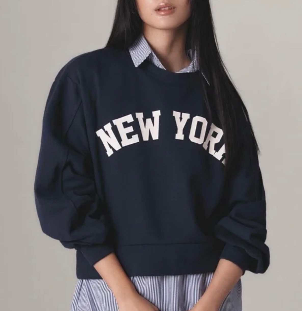 NWT Anthropologie En Elly Graphic Pullover Sweatshirt size XXS