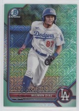 2022 Bowman Chrome Prospects Mega Box Aqua Mojo Refractor /225 Wilman Diaz 0uh1