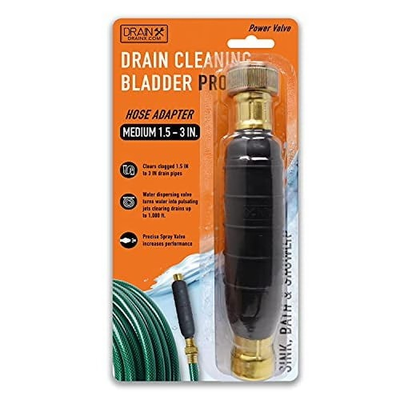 #ad DrainX Hydro Pressure Drain Cleaning Bladder Pro Fits 1.5quot; to 3quot; Drain Pipes $32.99