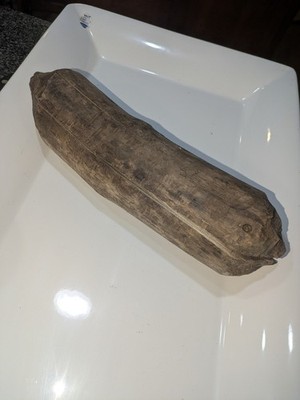 Beaver Chewed  Wood  Log. Both Ends. 12 Inches .  4 Inch Wide.  Almost 3 Lbs