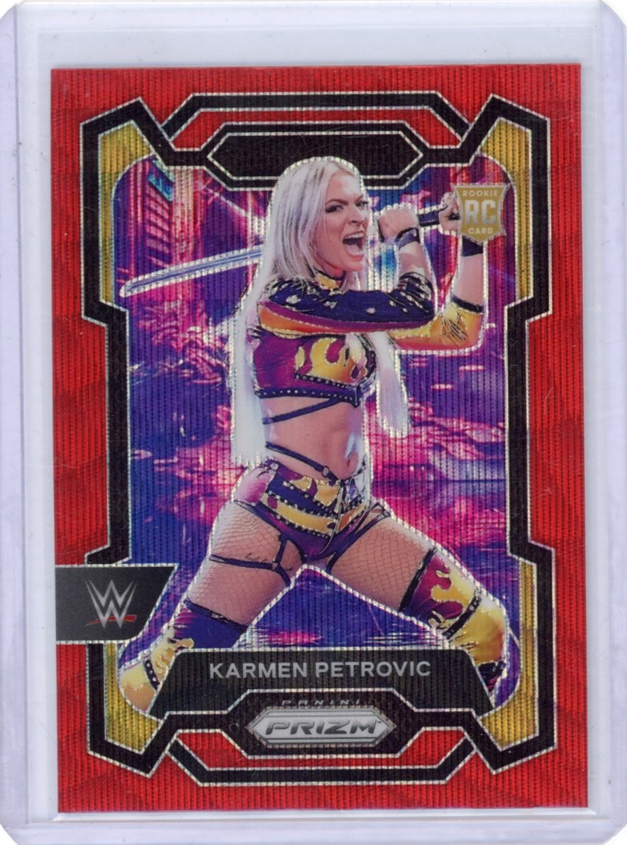 Karmen Petrovic 2024 Panini Prizm Wwe Red Wave #107