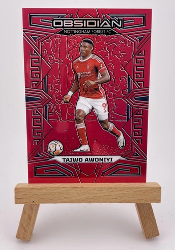 2023-24 Panini Obsidian Soccer - Taiwo Awoniyi #107 Red Flood /10 - Notts Forest