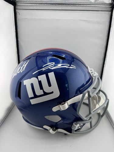 JAXSON DART- CAM SKATTEBO DUAL SIGNED NEW YORK GIANTS FULL SIZE REP FANATICS COA - Picture 2 of 8