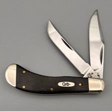 2005 Case XX Saddlehorn Ebony Wood TB72110 SS Tony Bose Pocket Knife 08106