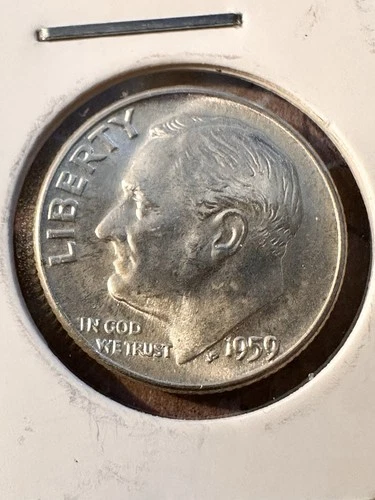 1959-P Roosevelt Dime 10-Cent 90% Silver Coin BU Uncirculated