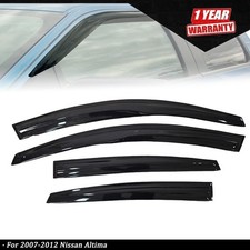 For Nissan Altima 2007-2012 Sedan 4dr Acrylic Window Visors Rain Guard Deflector