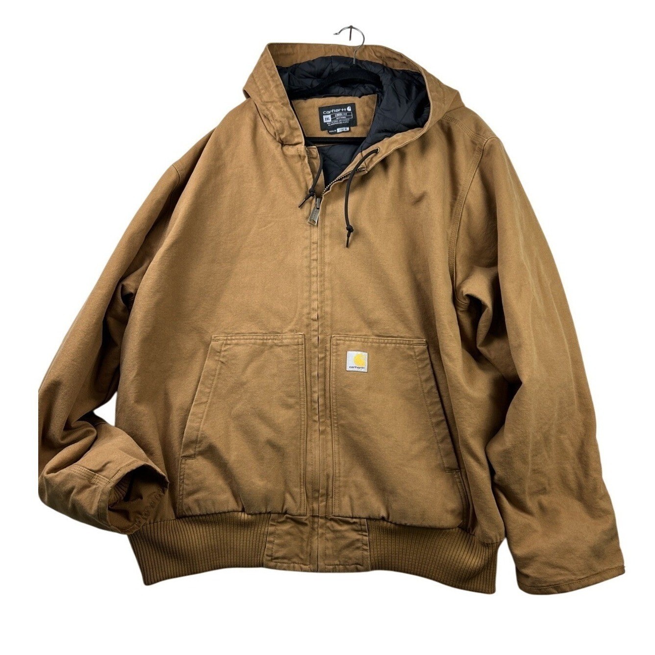 Carhartt Canvas Active Jacket 2XL Brown Quilted J130-… - Gem