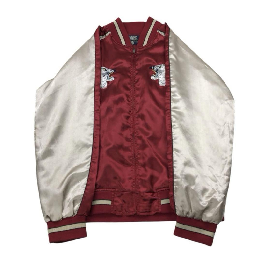 2000s Souvenir Jacket カットソー　Size L XL Size Souvenir Jacket White Tiger Sukajan Jacket