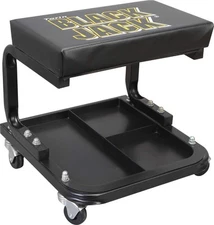 Tr6100w Blackjack Rolling Creeper Garage/shop Seat Padded Mechanic Stool With T